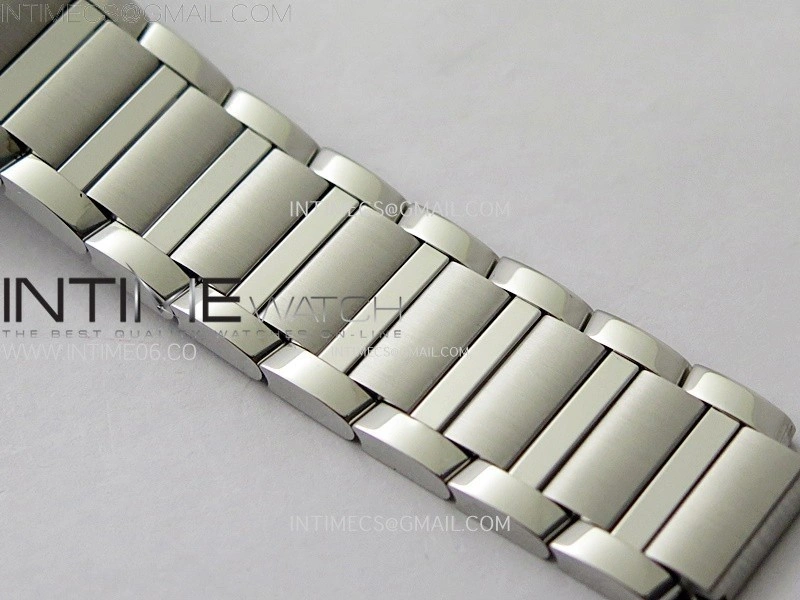 Tank Francaise Ladies 21.2mm SS 8848F 1:1 Best Edition Silver Dial on SS Bracelet Ronda Quartz